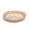 Natural Floral Mop Rattan Plate (1)
