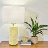 Natural Handmade Mop Shell Table Lamps (2)