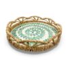 Natural Water Hyacinth Mother Of Pearl Tray (2)