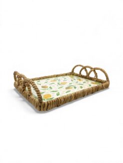 Orange Pattern Mother Of Pearl Tray (3)