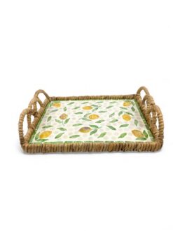 Orange Pattern Mother Of Pearl Tray (4)