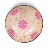 Pink Floral Mother Of Pearl Coconut Bowl (2)