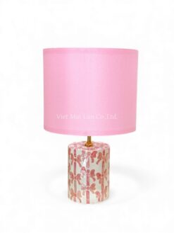 Pink Mother Of Pearl Table Lamp (2)
