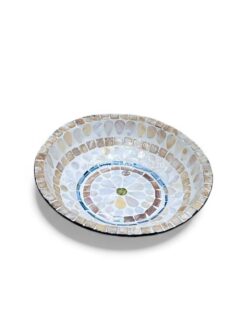 Polished Natural Mother Of Pearl Serving Bowl (2)