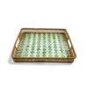 Rattan & Mother Of Pearl Tray (2)