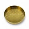 Round Shine Gold Leaf Lacquer Tray (1)