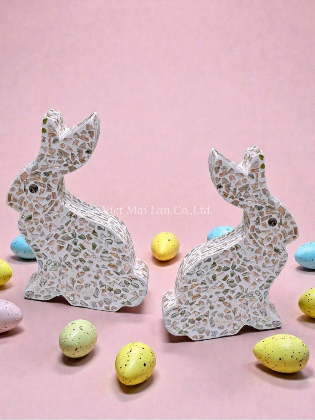 Shell Easter Bunny Figurine (2)