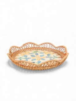 Shell Inlay Rattan Plate (2)