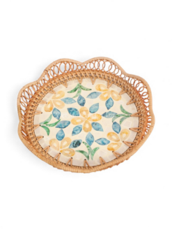 Shell Inlay Rattan Plate (3)