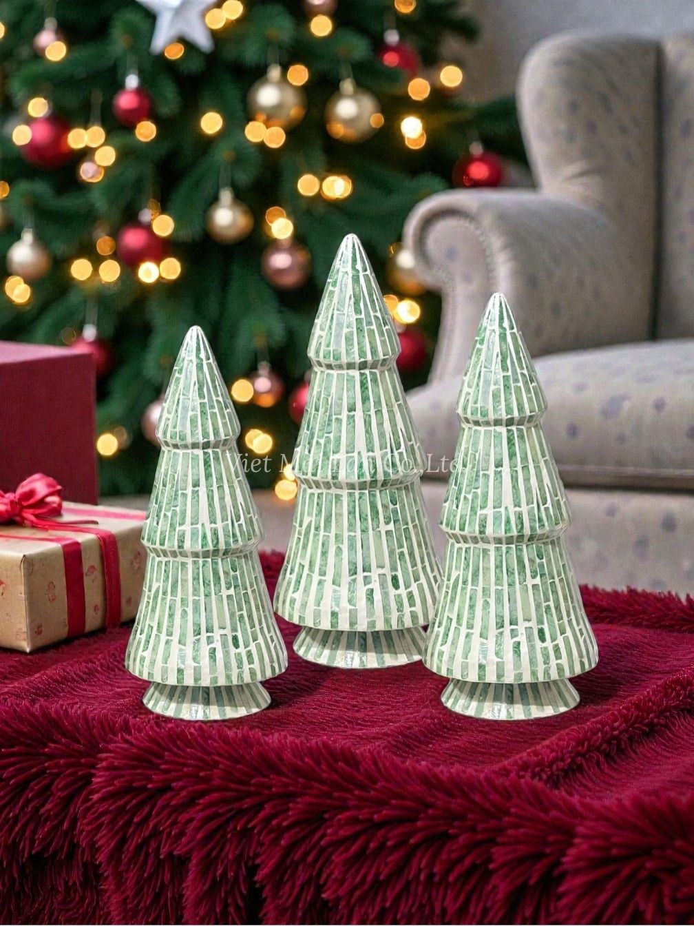 Smooth Mother Of Pearl Christmas Tree (1)