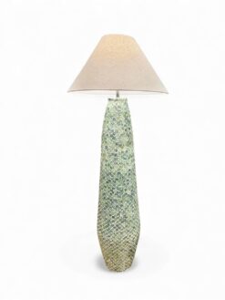 Tall Mop Shell Table Lamps (2)