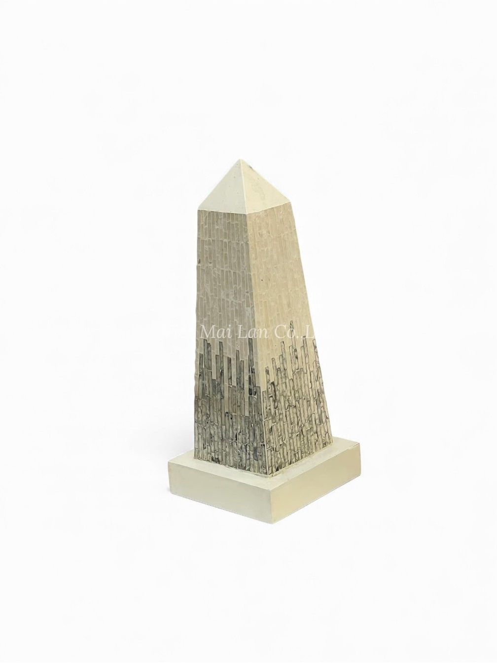 Tower Modern Mother Of Pearl Sculpture (2)