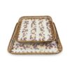 Vintage Rattan Mother Of Pearl Tray (1)