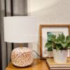 Warm Mother Of Pearl Table Lamp (1)