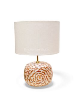 Warm Mother Of Pearl Table Lamp (2)
