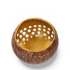 Warm Tone Natural Coconut Candle Holder (1)